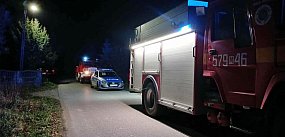 Interwencja służb ratunkowych we wsi w gminie Czerwińsk