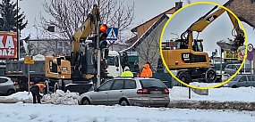 ZDiM na początek wywozi śnieg z głównych ulic Płońska