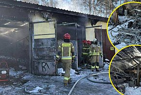 Pożar warsztatu samochodowego w gminie Raciąż
