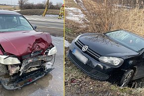 Zderzenie volkswagena z oplem. Jeden z kierowców pijany