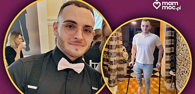 Adam z Baboszewa potrzebuje wsparcia. Chciałby chodzić bez kul