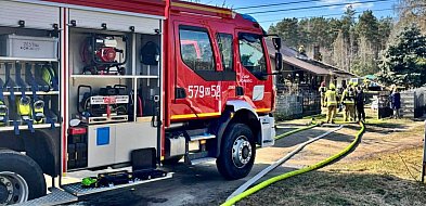 Jedna osoba poszkodowana w pożarze we wsi w gminie Nowe Miasto