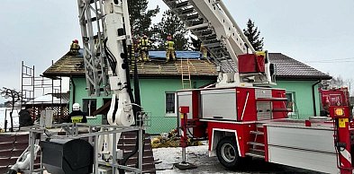 Pożar w domu jednorodzinnym w gminie Naruszewo