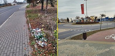Przepełnione kosze i śmieci przy obwodnicy. Radni interweniują