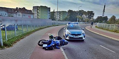 Poważny wypadek motocyklisty. 34-letni płońszczanin jechał ''na zakazie''-24463