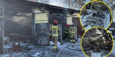 Pożar warsztatu samochodowego w gminie Raciąż