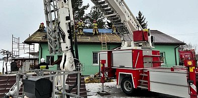 Pożar w domu jednorodzinnym w gminie Naruszewo