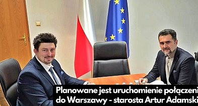 Starosta przekazuje informacje o połączeniu kolejowym ze stolicą-24851