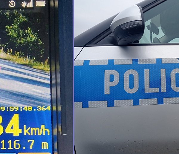 Niebezpieczna prędkość w terenie zabudowanym! -24133