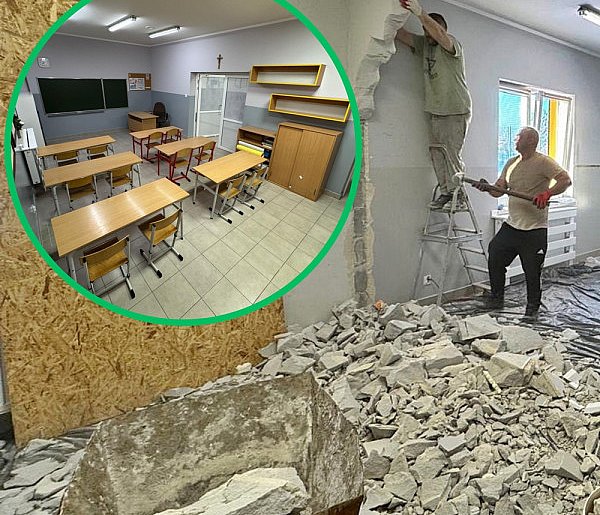 Rodzice podjęli wyzwanie i uczniowie mają nową salę lekcyjną