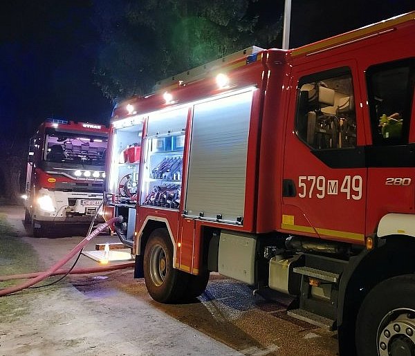 Ponad trzygodzinna akcja strażaków we wsi w gminie Nowe Miasto