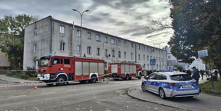 Wyciek gazu - strażacy o środowym zdarzeniu przy Padlewskiego