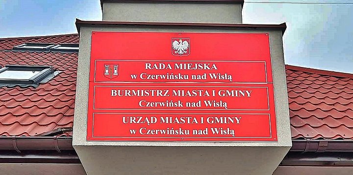 Informacja burmistrza Miasta i Gminy Czerwińsk nad Wisł