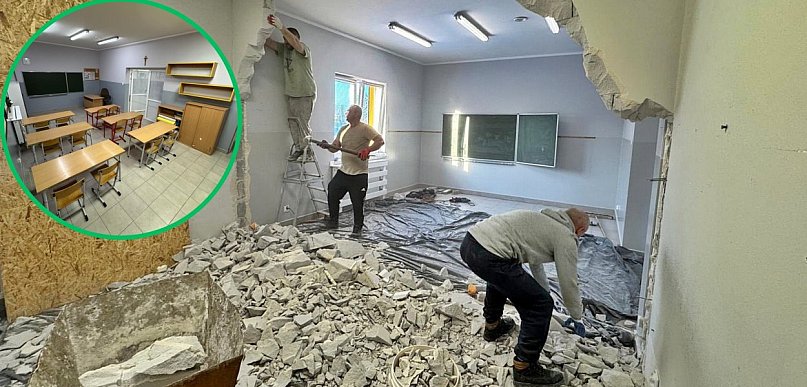 Rodzice podjęli wyzwanie i uczniowie mają nową salę lekcyjną