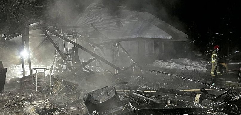 Nocna akcja strażaków we wsi Sobieski