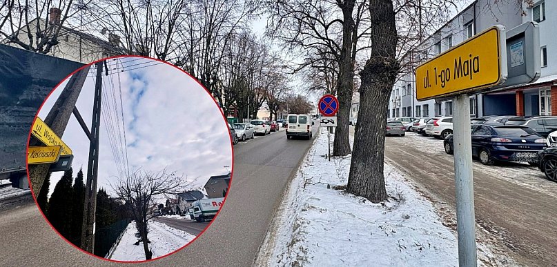 Modernizacja jezdni na 1 Maja i chodników na Wojska Polskiego