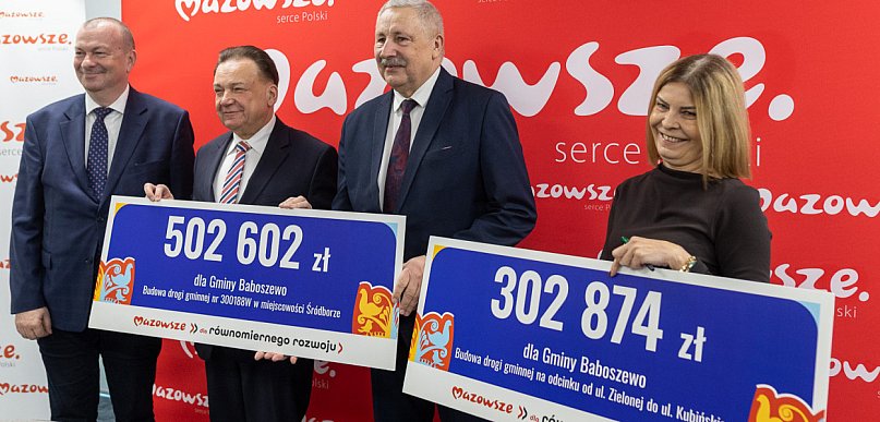 Ponad 800 tys. zł na budowę dróg w gminie Baboszewo