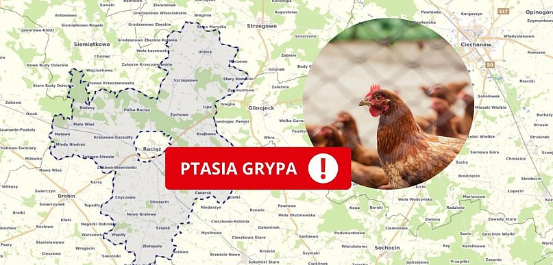 Obszar zapowietrzony i miejsca zagrożone grypą ptaków