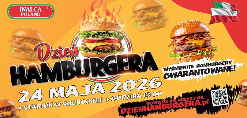 Soczyste uderzenie smaku i muzyki: Dzień Hamburgera w Sochocinie już 24 maja!