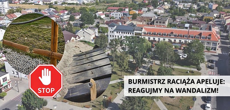 Dewastacje w Raciążu. Miasto prosi mieszkańców o reakcję