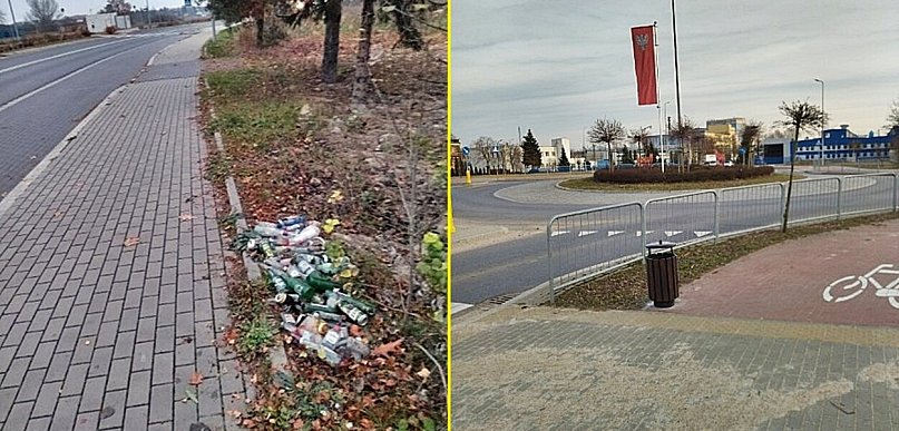 Przepełnione kosze i śmieci przy obwodnicy. Radni interweniują