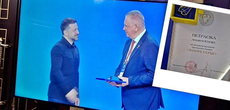 Burmistrz Płońska odznaczony przez Wołodymyra Zełenskiego