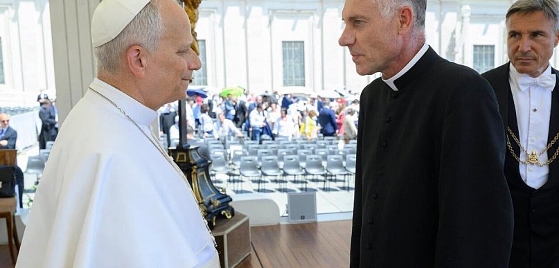 Proboszcz parafii św. Michała w Płońsku na audiencji u papieża