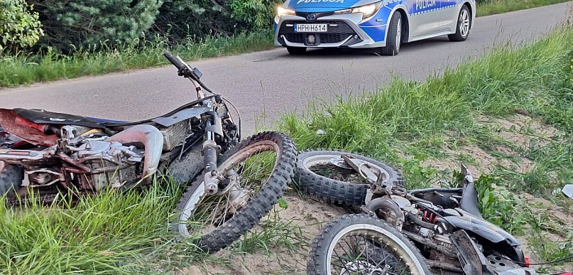 Tragiczny wypadek dwóch motocykli crossowych w gminie Raciąż