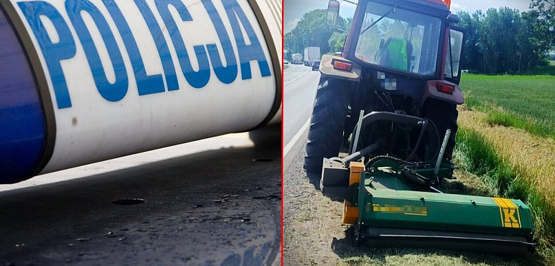 Jechał ciągnikiem i kosił trawę. Miał ponad 4 promile alkoholu