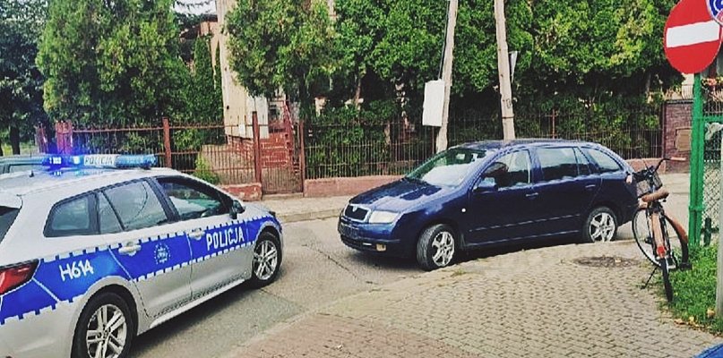Potrącenie rowerzystki u zbiegu Sportowej z Kopernika  - 24171
