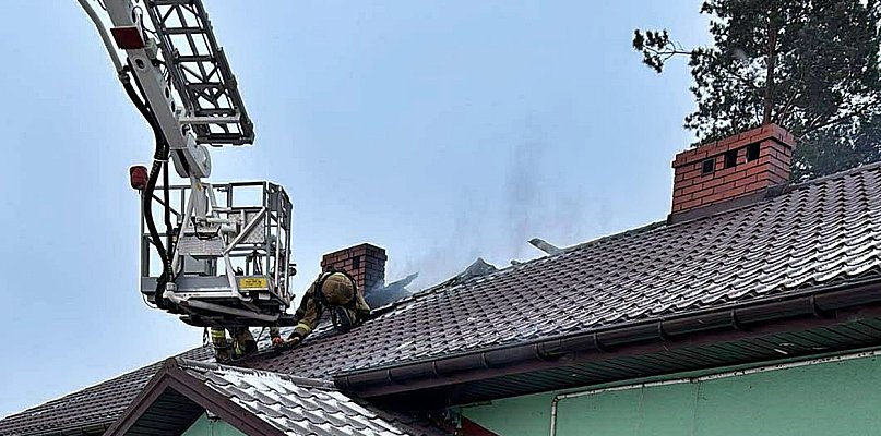 Pożar w domu jednorodzinnym w gminie Naruszewo