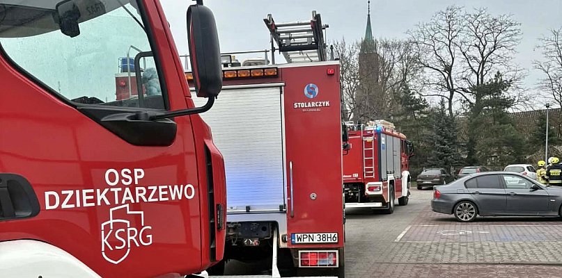 Poranna interwencja służb w sklepie w Baboszewie