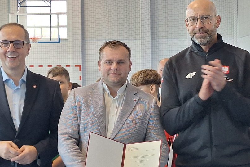 Minister sportu gościł w Stróżewie