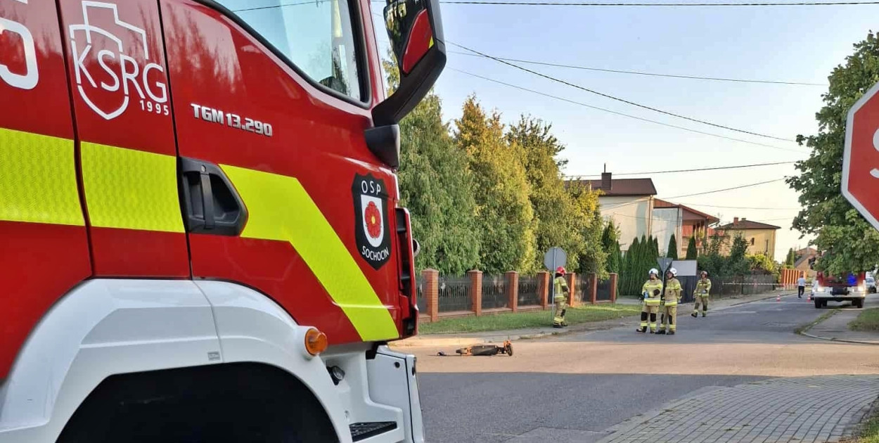 Z miejsca zdarzenia [fot.: OSP Sochocin]