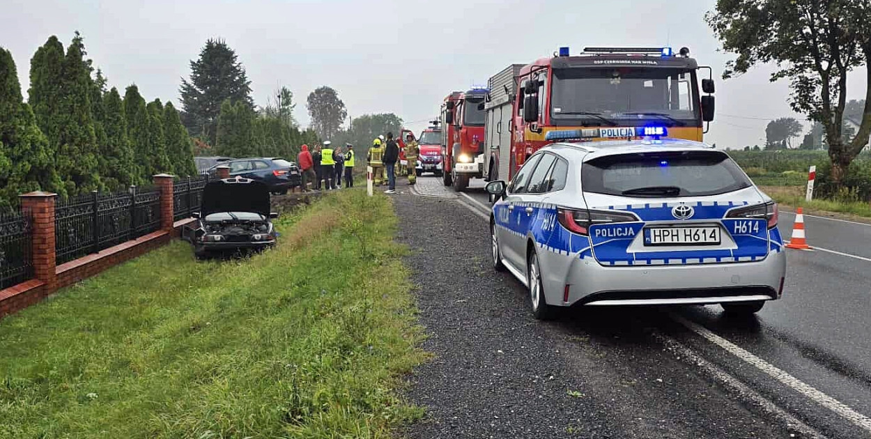 Z miejsca zdarzenia [fot.: OSP KSRG Czerwińsk n/Wisłą]