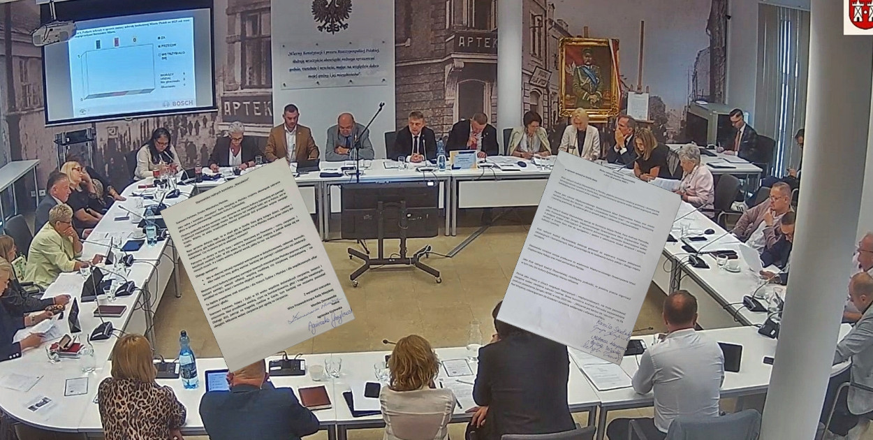 Na obrady miejskich radnych trafił wreszcie temat wojny w Strefie Gazy. Kluby odczytały stanowiska potępiające agresję Izraela wobec ludności cywilnej. Poddają pod wątpliwość organizację tegorocznego Festiwalu Kultury Żydowskiej [fot.: screen z sesji]