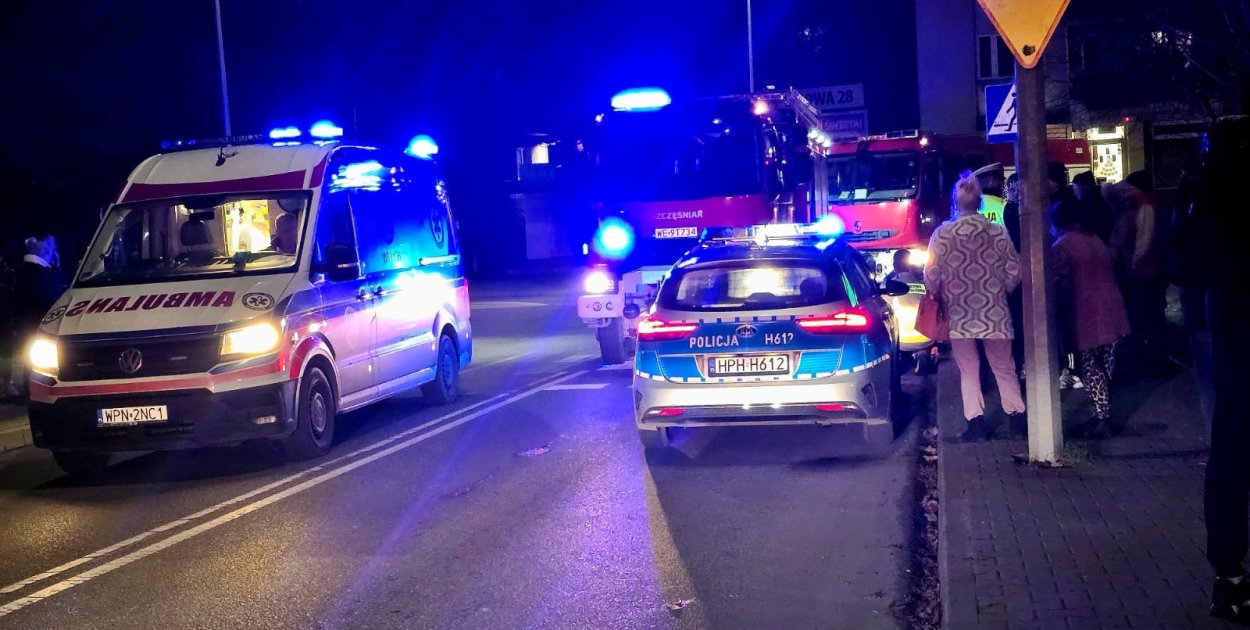 Z miejsca zdarzenia u zbiegu ulic Młodzieżowej i Grunwaldzkiej [fot.: zbiory prywatne]