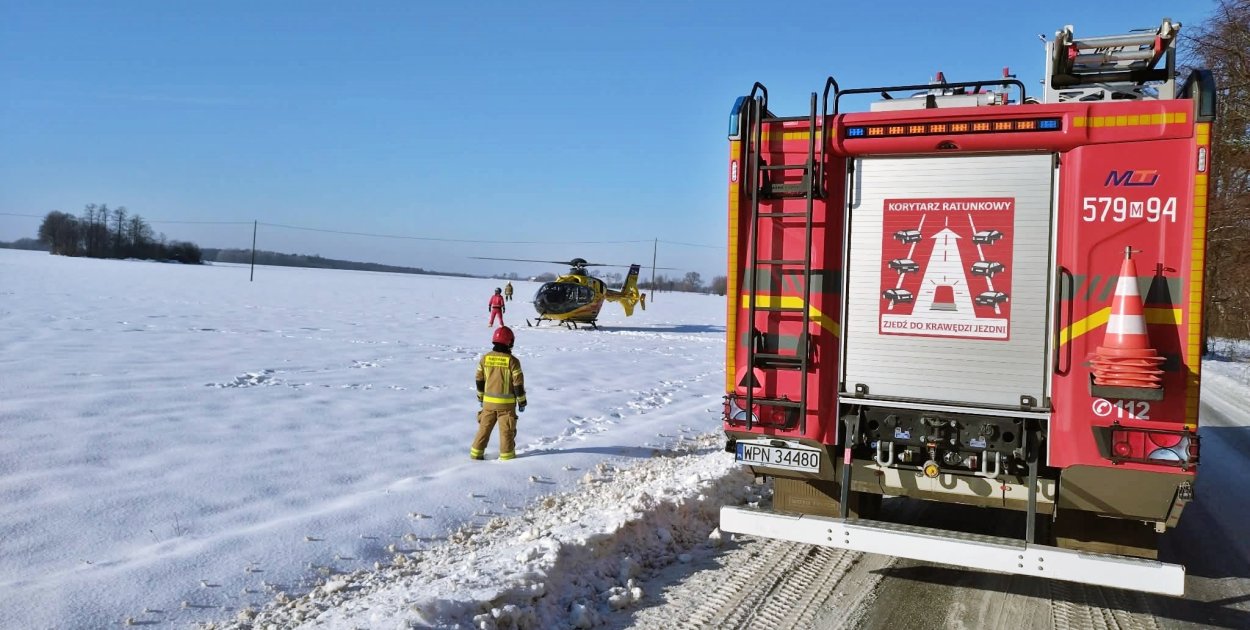 Z miejsca zdarzenia [fot.: OSP KSRG Siedlin]