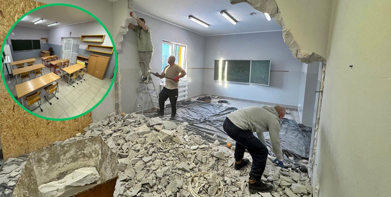 Rodzice podjęli wyzwanie i uczniowie mają nową salę lekcyjną