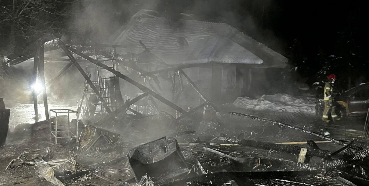 Nocna akcja strażaków we wsi Sobieski