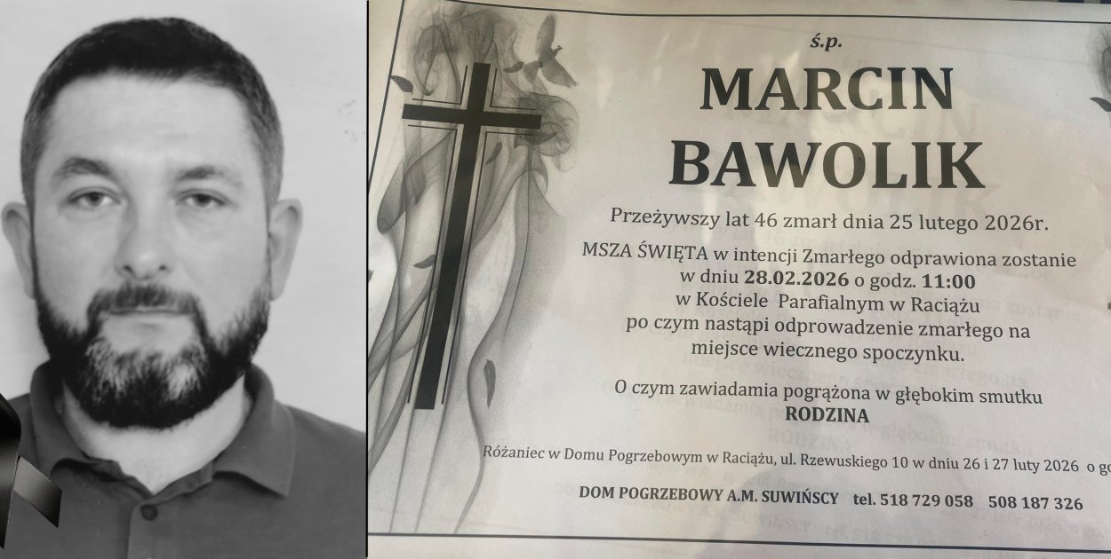 Smutna informacja z komendy policji. Nie żyje funkcjonariusz z Raciąża