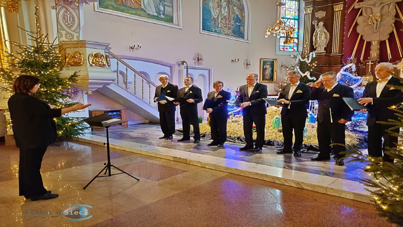 Chór męski Oktawian z koncertem w kościele w Nowym Mieście